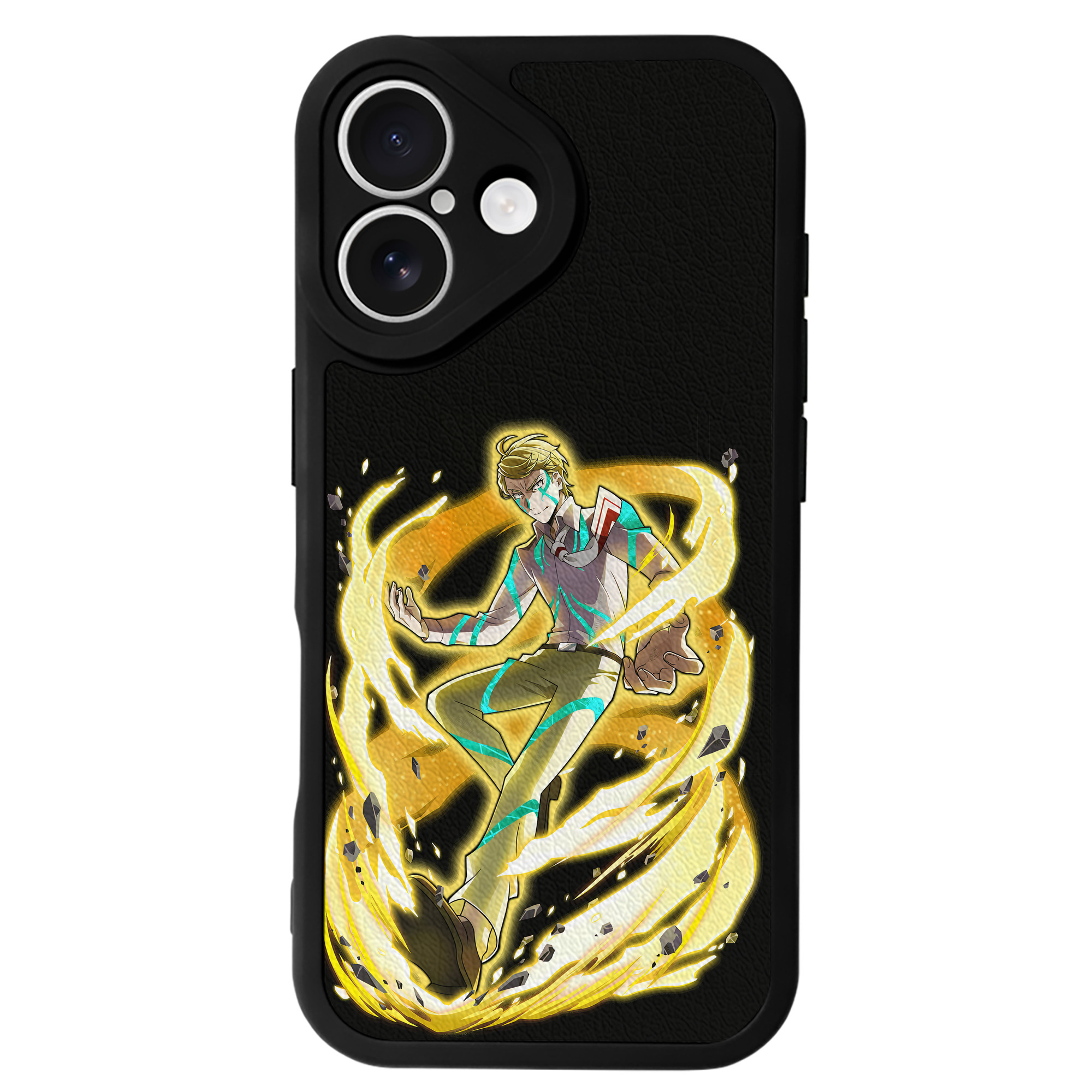 （画像用） 文豪ストレイドッグス Bungo Stray Dogs 【iPhone 16シリーズ対応】シリコンスマホケース（レザー調） 材質：シリコン